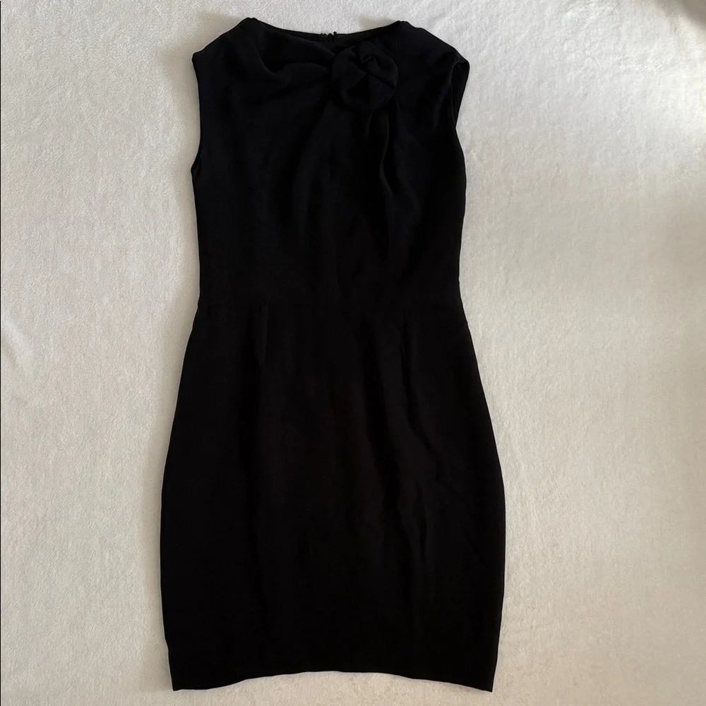 Kiton Napoli | Silk LBD Dress with Belt Made in Italy Black (IT 44) - Picture 2 of 16